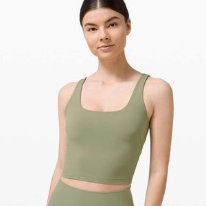 NWOT Lululemon Nulu Fold Tight Crop Yoga Tank Top
Rosemary Green 4